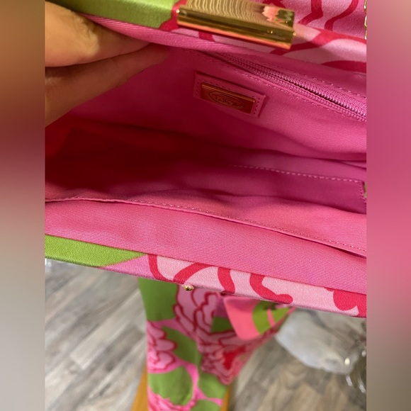 Talbots Matching Pink Floral OUTFIT Dress and Purse - Picture 2 of 12